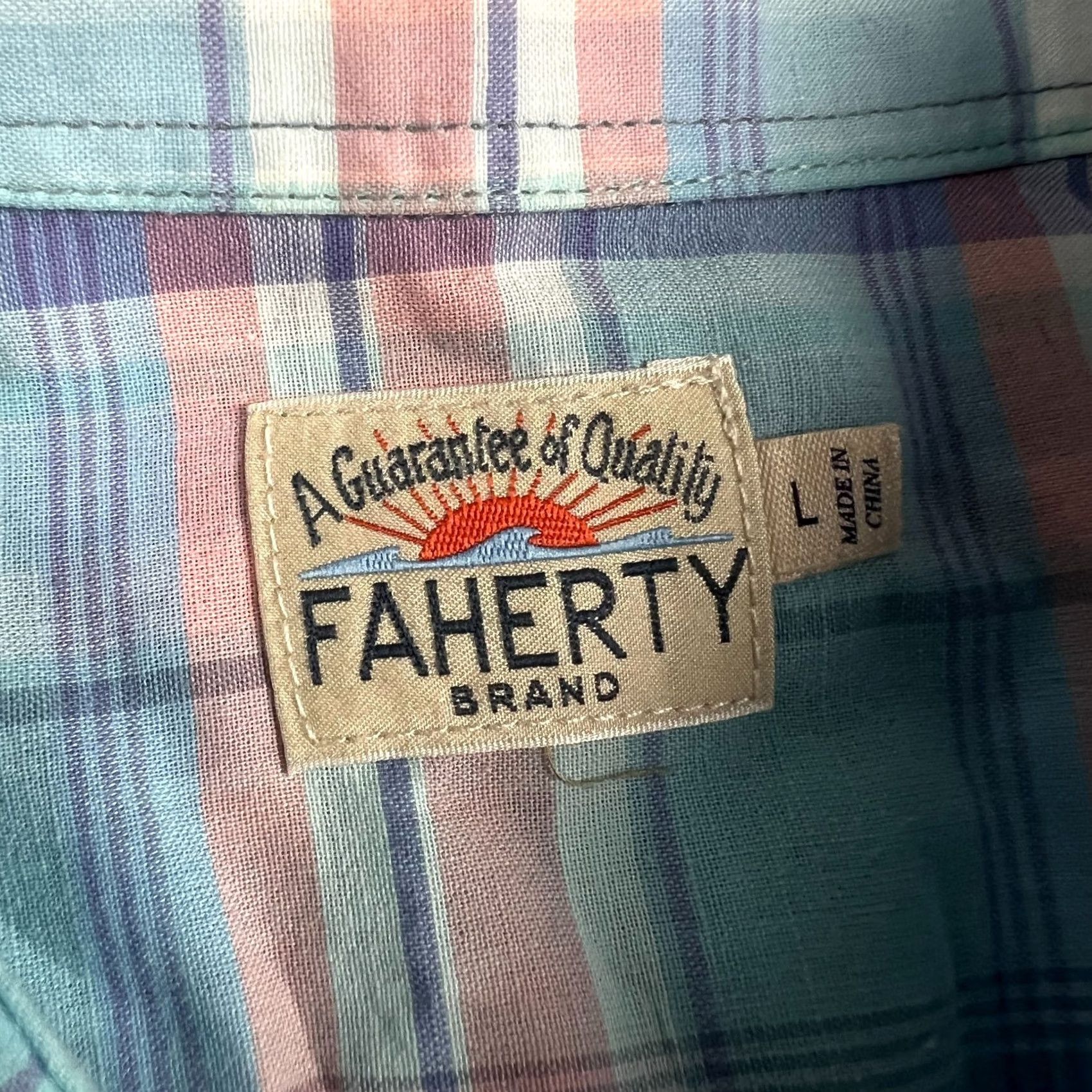 Faherty Faherty Shirt Large Blue Red Plaid Flannel Long Sleeve Button Cotton Size US L / EU 52-54 / 3 - 3 Thumbnail