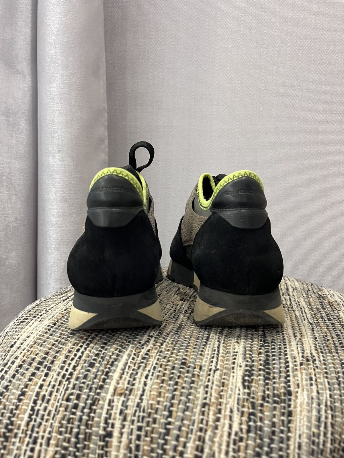 Balenciaga × Designer Balenciaga Race Runner Leather sneakers Japanese style shoes Size US 7 / IT 37 - 4 Thumbnail