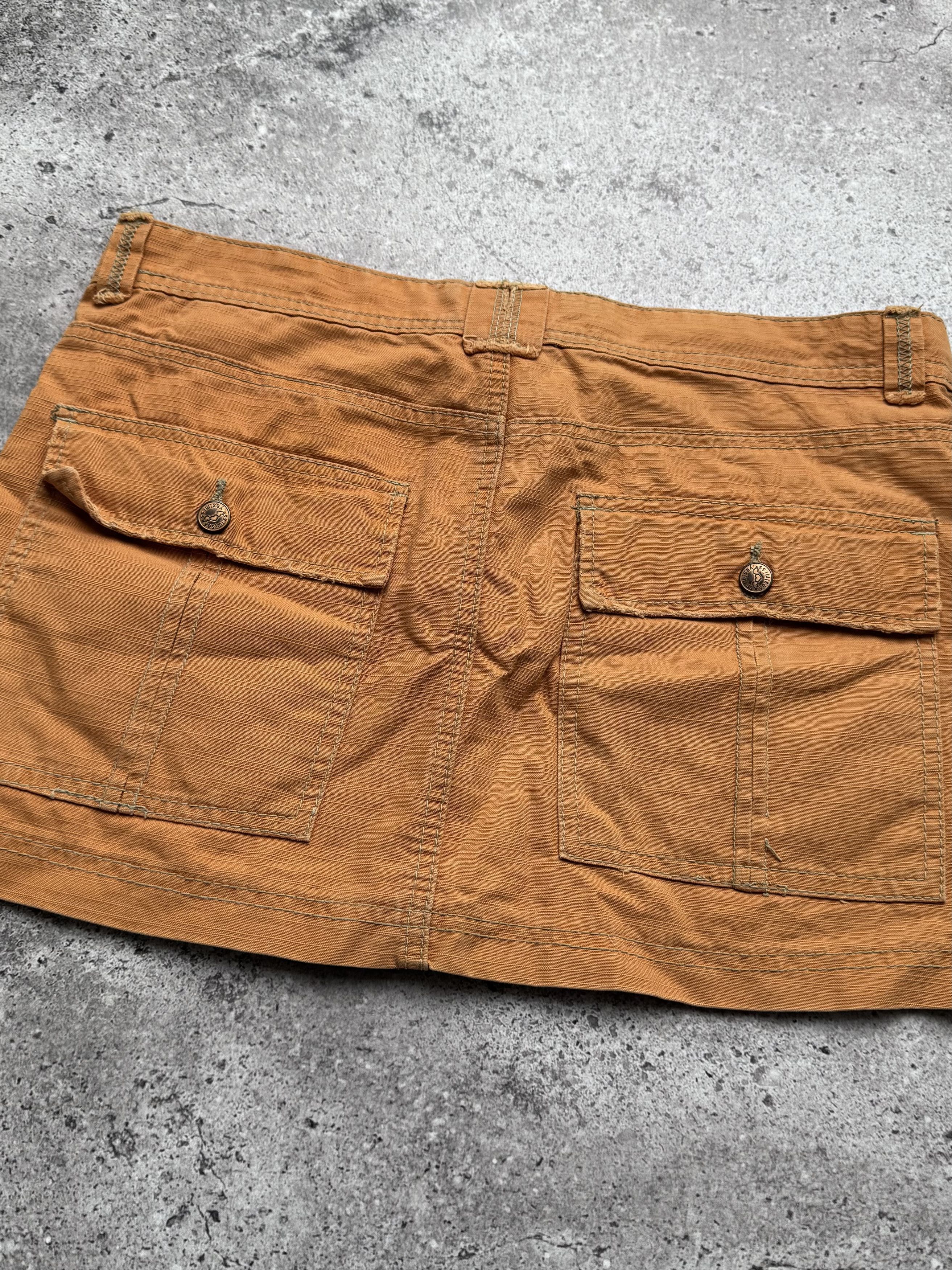 Vintage Vintage Cargo Skirt Low Rise Cotton Utility Style Skirt (E8) Size 32" / US 10 / IT 46 - 7 Thumbnail