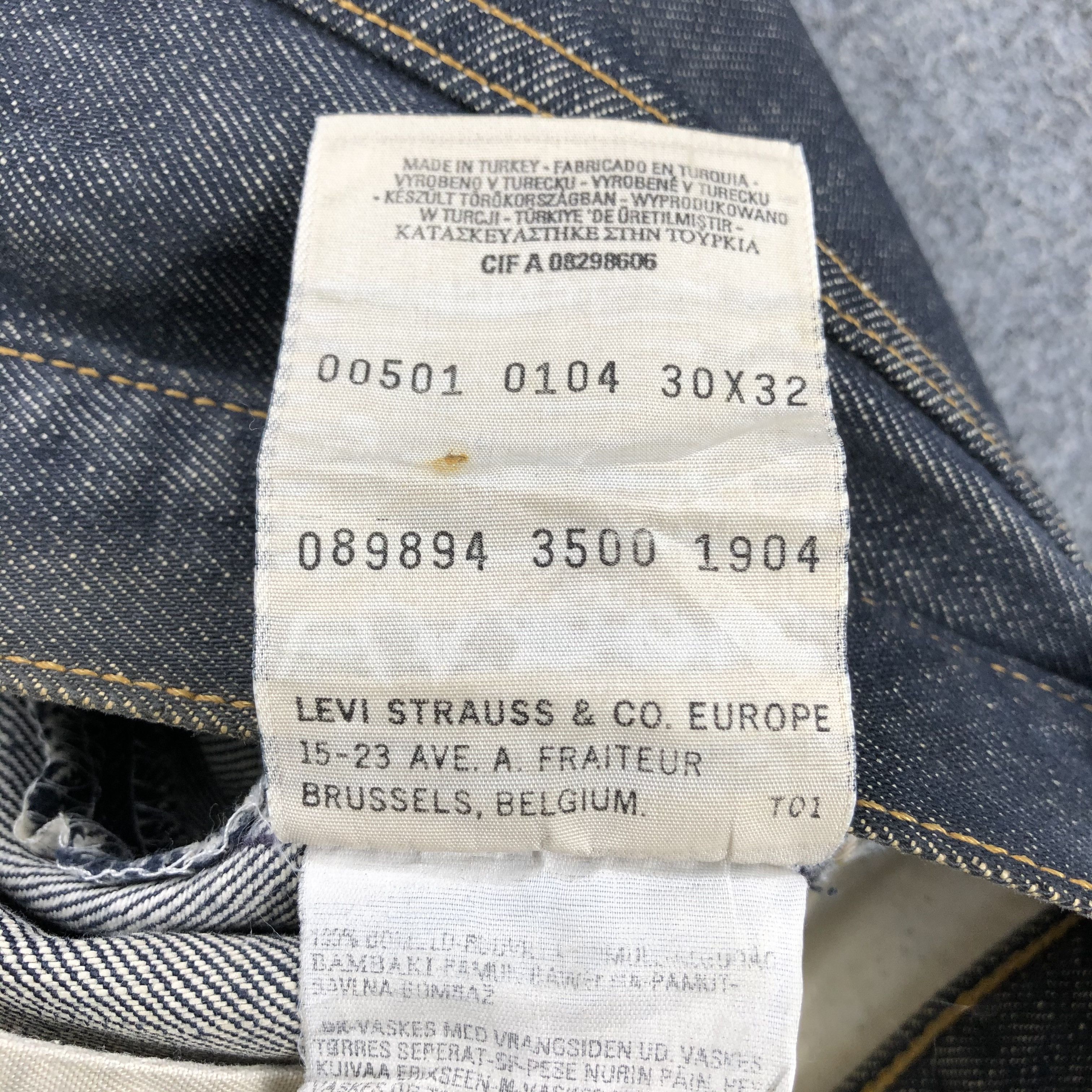 Levi's Vintage 90s Distress Levis 501 Jeans-JM1516 Size US 30 / EU 46 - 11 Thumbnail