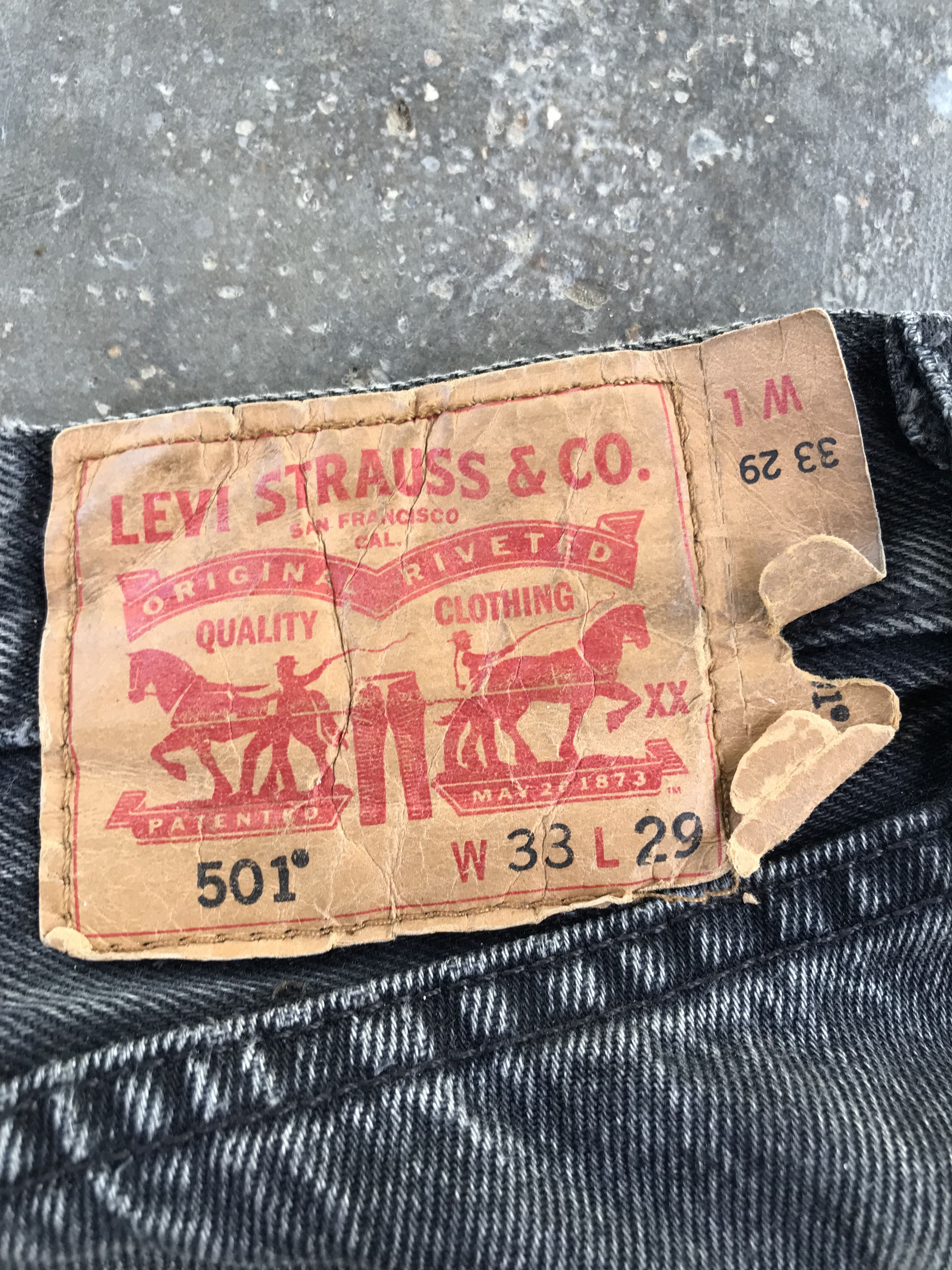 Levi's Vtg Levis 501 Distressed-Size 31- if six was nine style Size US 31 - 9 Thumbnail