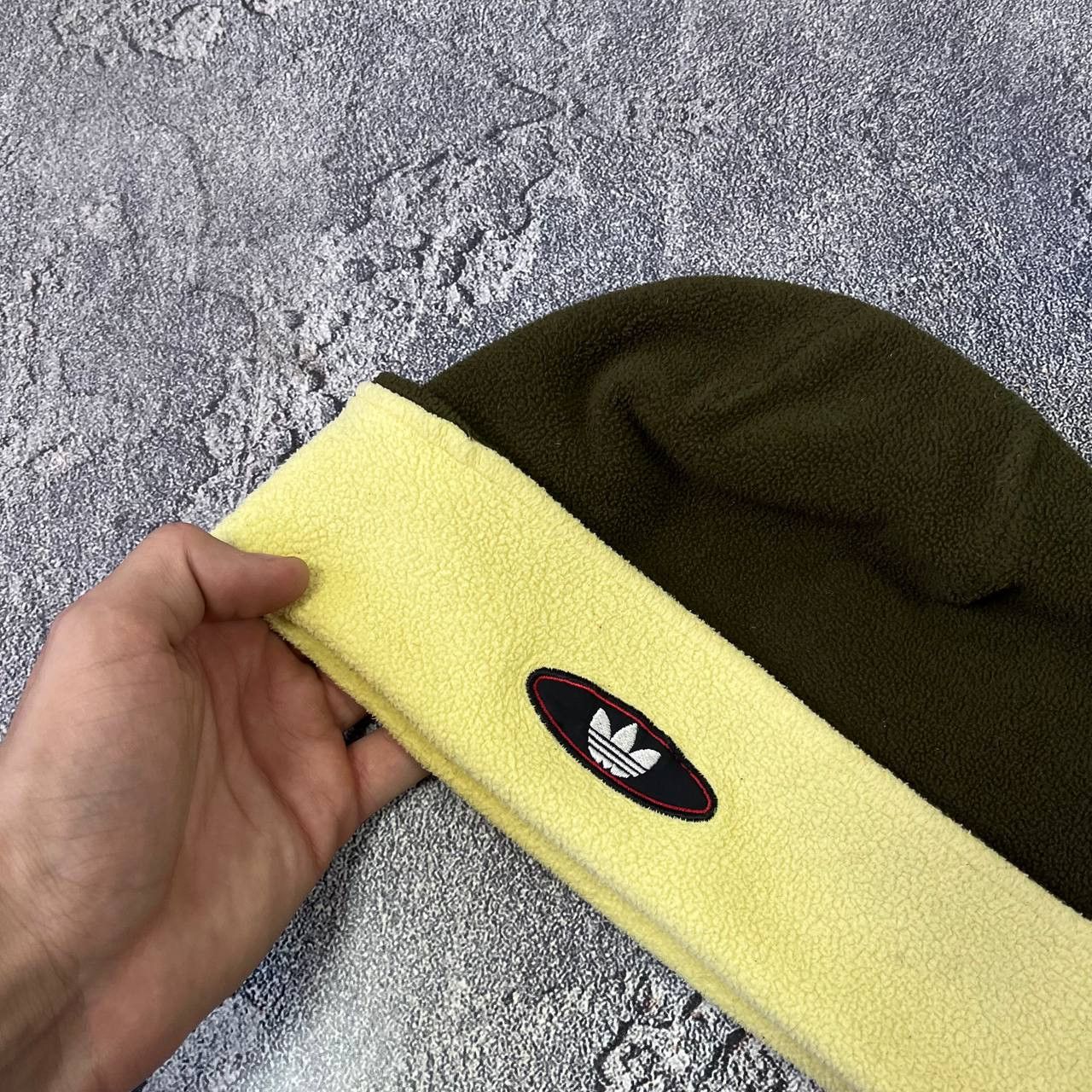 Adidas Vintage 90s Adidas Fleece Double Logo Winter Hat OneSize Size ONE SIZE - 8 Thumbnail