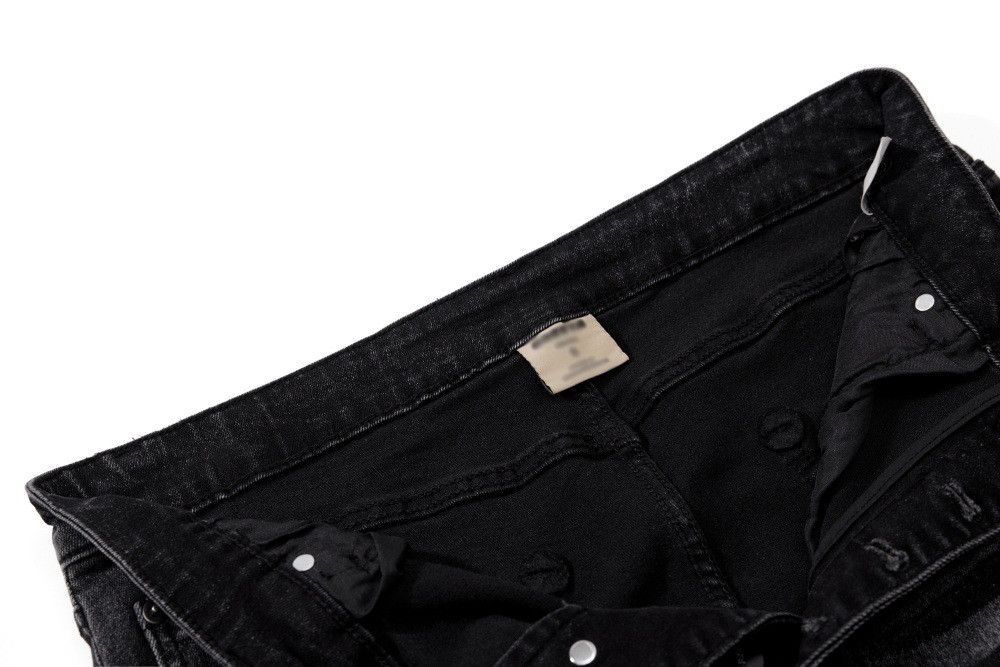 Jean Men's loose-fitting washed distressed pleated flared jeans Size US 32 / EU 48 - 3 Thumbnail