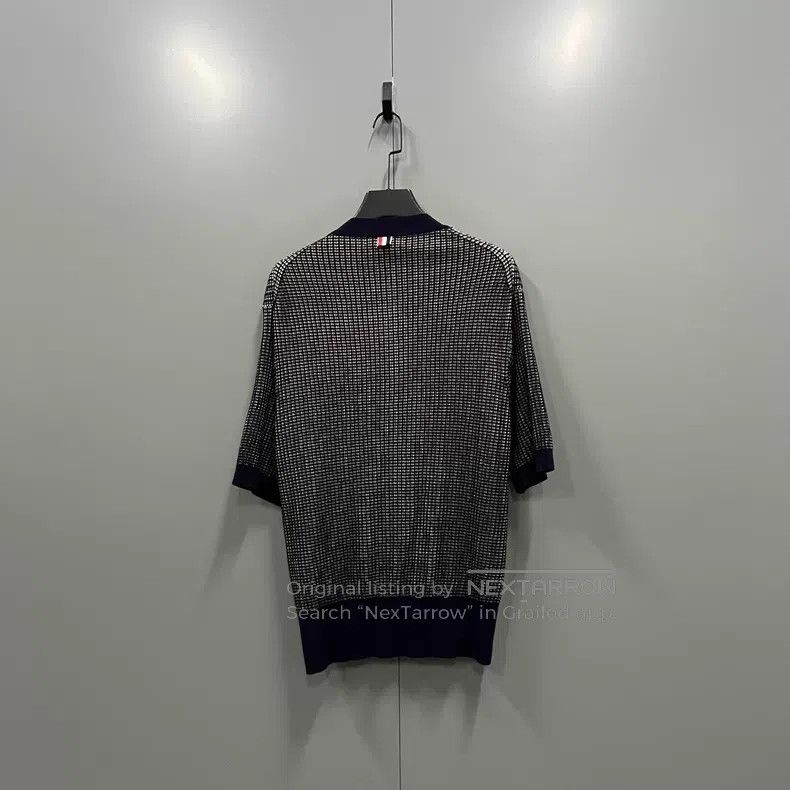 Thom Browne Thom Browne Color block grid knit cardigan Size US XL / EU 56 / 4 - 2 Thumbnail