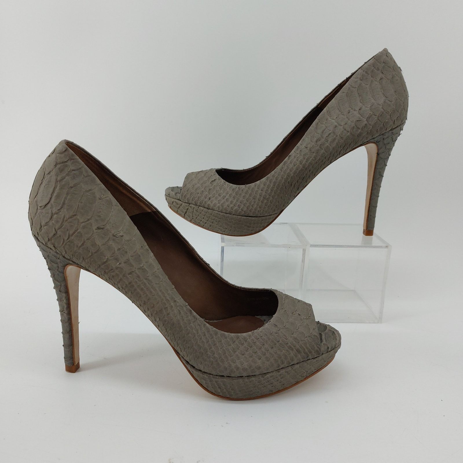 Zara Zara Snake Embossed Animal print Pumps Heels 8- 8.5 / 39 Size US 8 / IT 38 - 13 Thumbnail