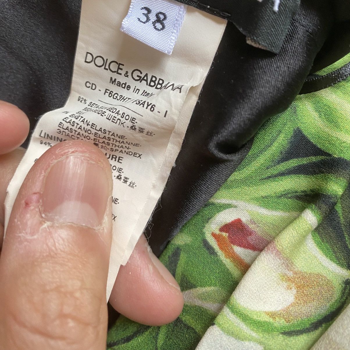 Dolce & Gabbana Fall19 Floral Print Sweat heart Neck Dress Size XS / US 0-2 / IT 36-38 - 10 Thumbnail