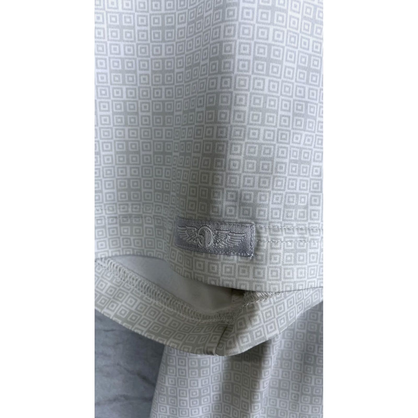 Vintage Straight Down Golf Polo Shirt Mens XL White Geometric Medinah Country Club Size US XL / EU 56 / 4 - 3 Thumbnail