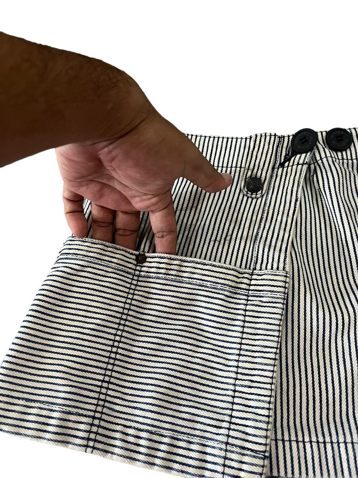 A Stripes Reconstructed Skirts by Hysteric Glamour