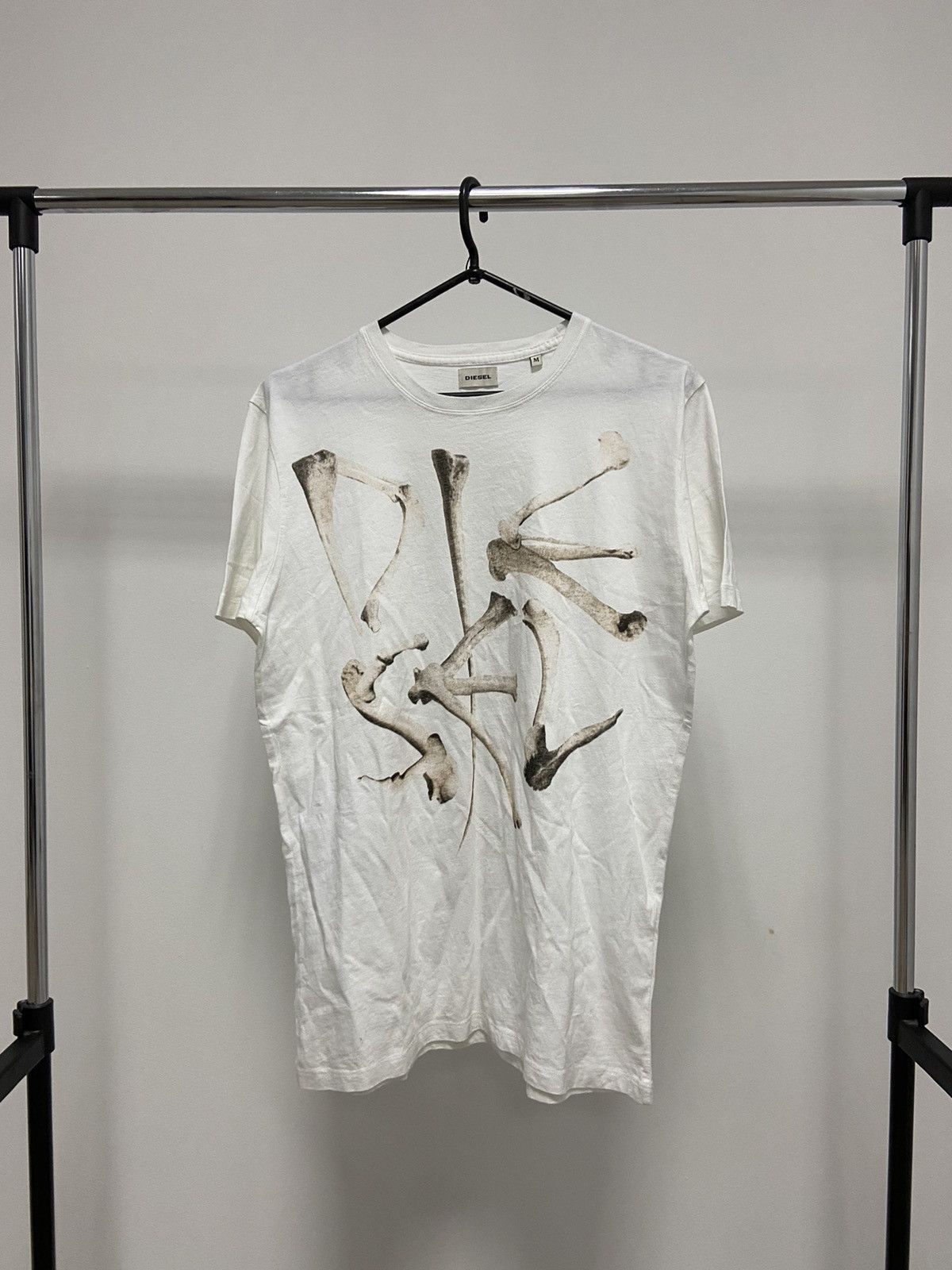 Diesel × Vintage Diesel Bones Big Logo Vintage Skate T Shirt Y2K 🦴 Size US M / EU 48-50 / 2 - 1 Thumbnail