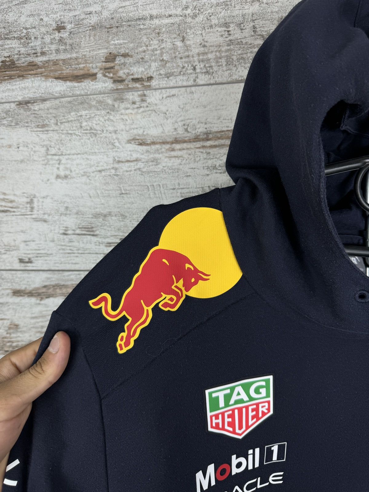 Puma × Red Bull Mens Vintage Puma Red Bull racing hoodie Mobil 1 jacket Size US XXL / EU 58 / 5 - 7 Thumbnail