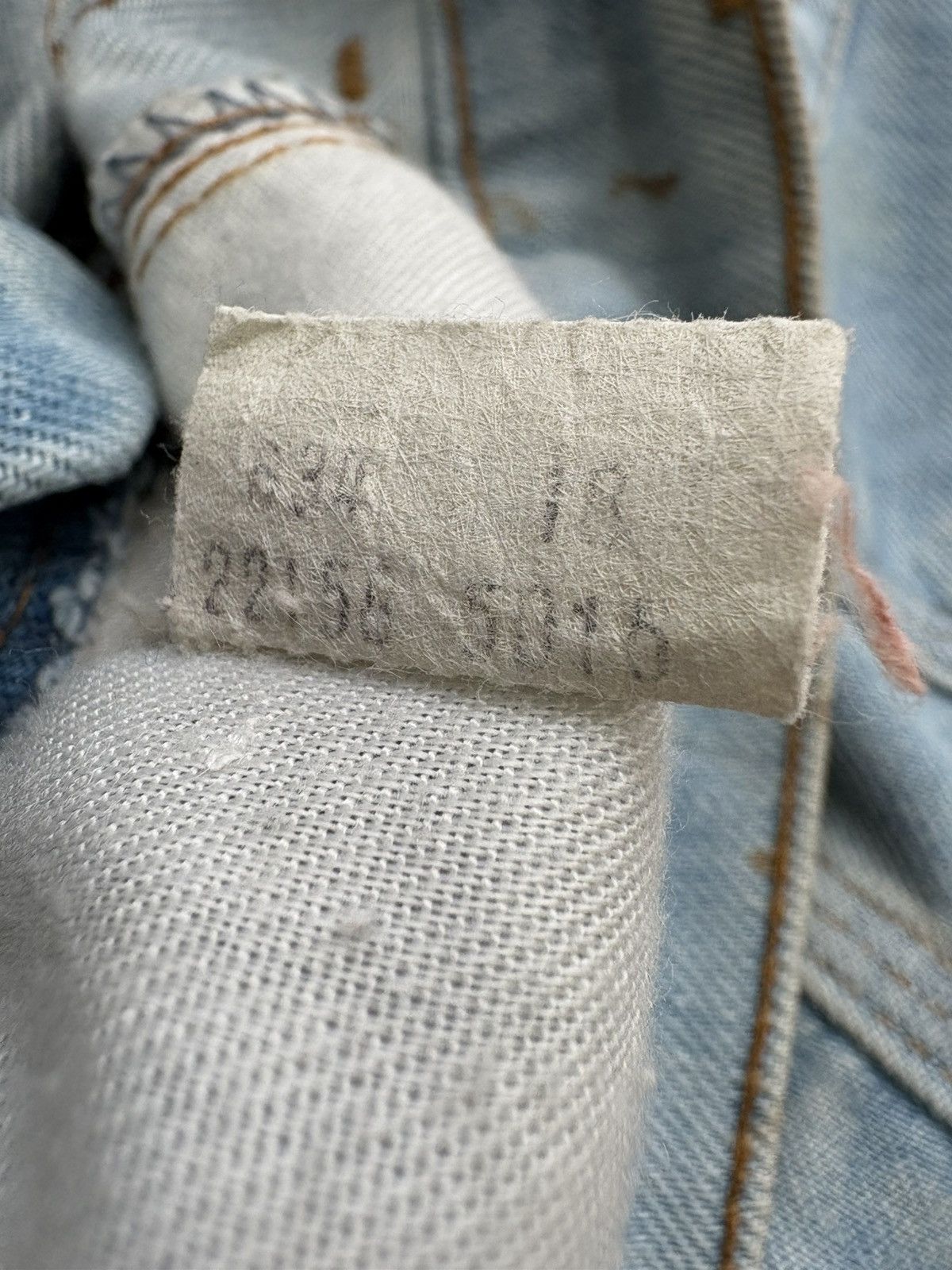 Levi's Vintage Clothing HOLY GRAIL 70’s ULTRA-RARE Levis 646 Orange Tab Museum Piece Size US 28 / EU 44 - 17 Thumbnail