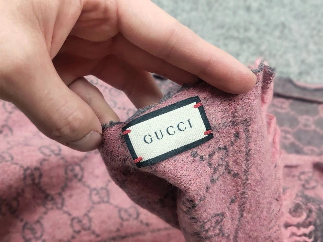 Gucci Gucci GG Monogram Authentic double-sided wool scarf Size ONE SIZE - 16 Thumbnail