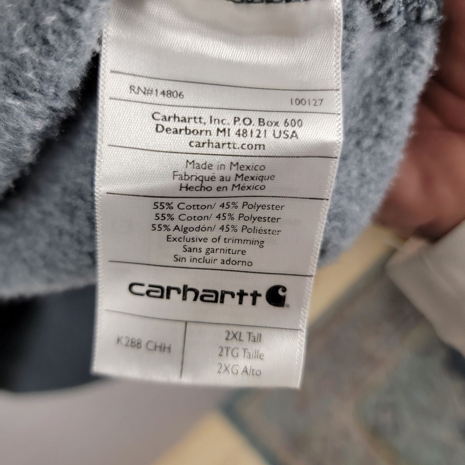 Carhartt Carhartt Pullover Pocket Hoodie Sz 2XL (210) Size US XXL / EU 58 / 5 - 5 Thumbnail
