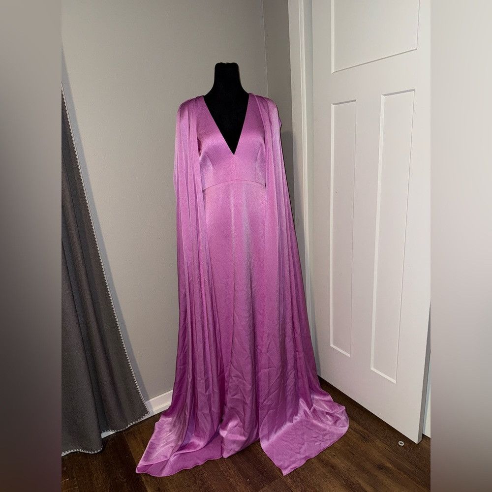Alex Perry New | ALEX PERRY HUDSON SATIN CREPE GOWN UK 12/US 8 Size M / US 6-8 / IT 42-44 - 2 Thumbnail