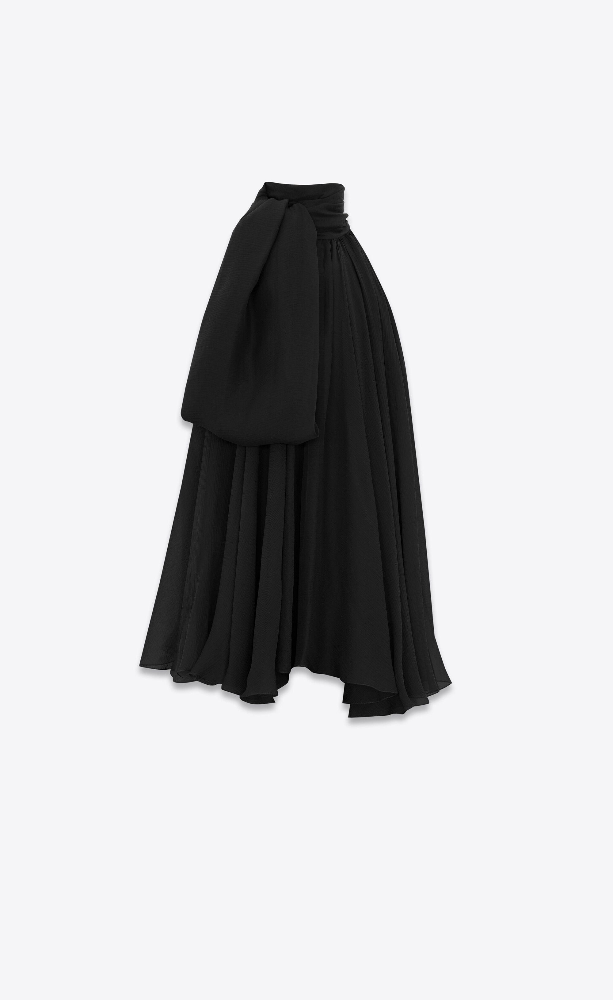 Saint Laurent Paris lavallière-neck top in silk muslin Size US XL / EU 56 / 4 - 1 Thumbnail