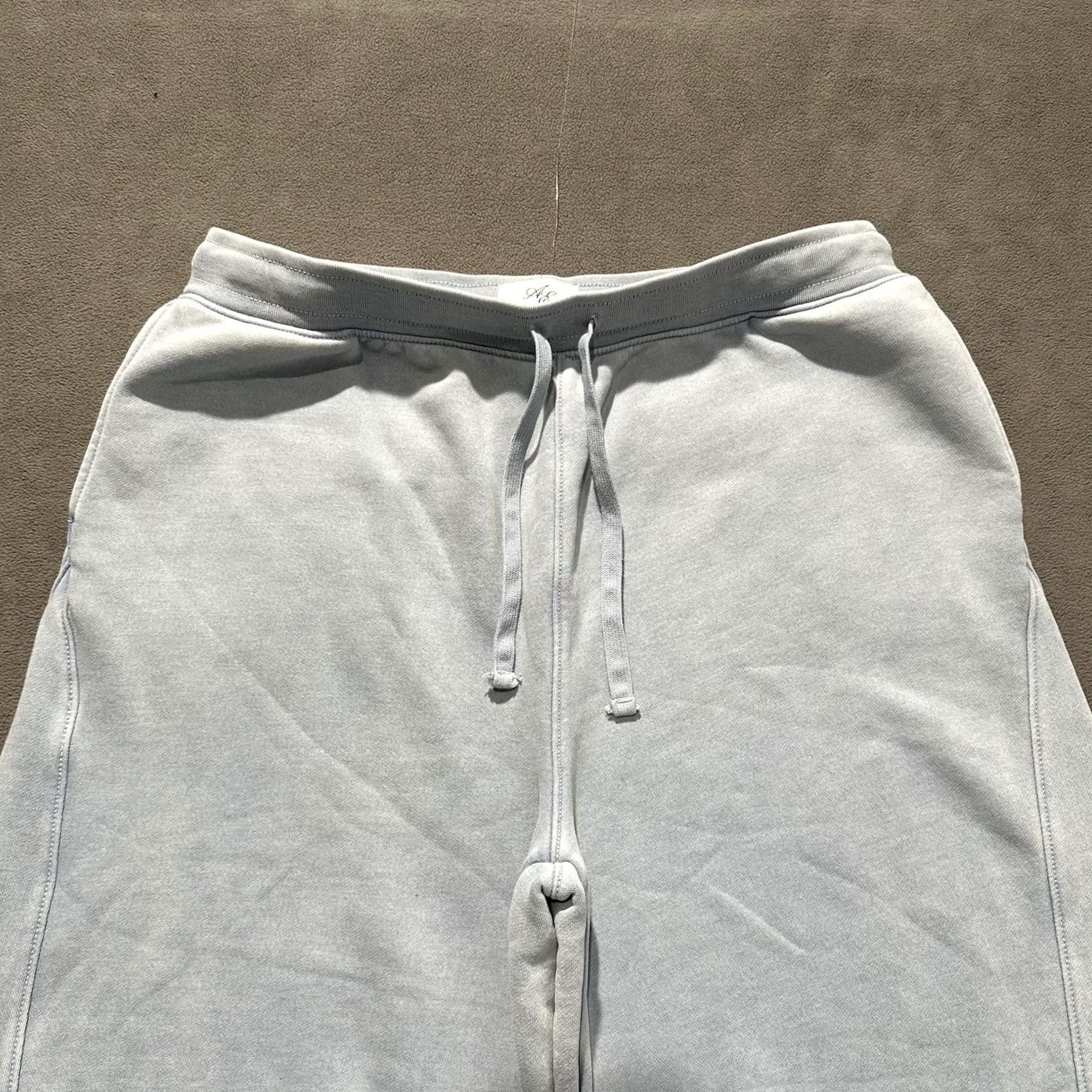 American Eagle Outfitters VINTAGE American Eagle Sweatpants Mens Large Light Blue Barrel Wide Leg Fleece Casual Size US 33 - 3 Thumbnail