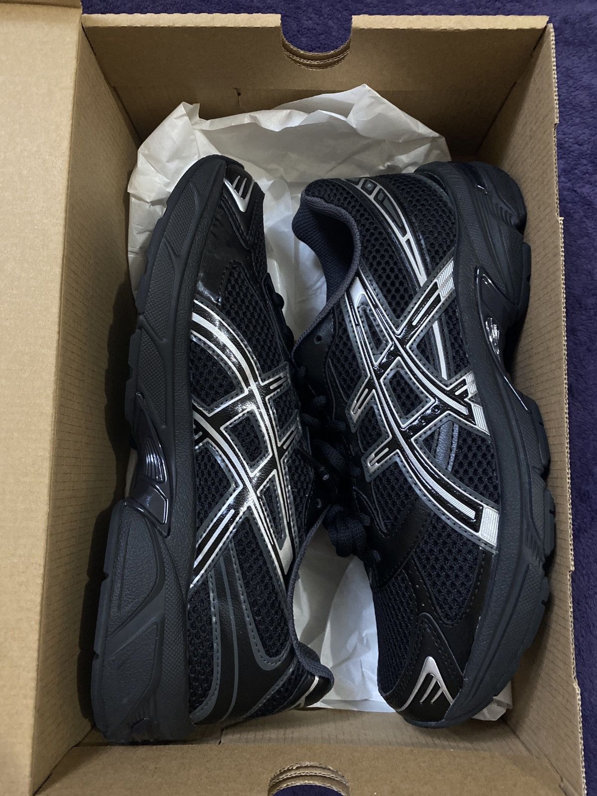 Asics ASICS Gel-1130 Black Pure Silver Size US 8 / EU 41 - 9 Thumbnail