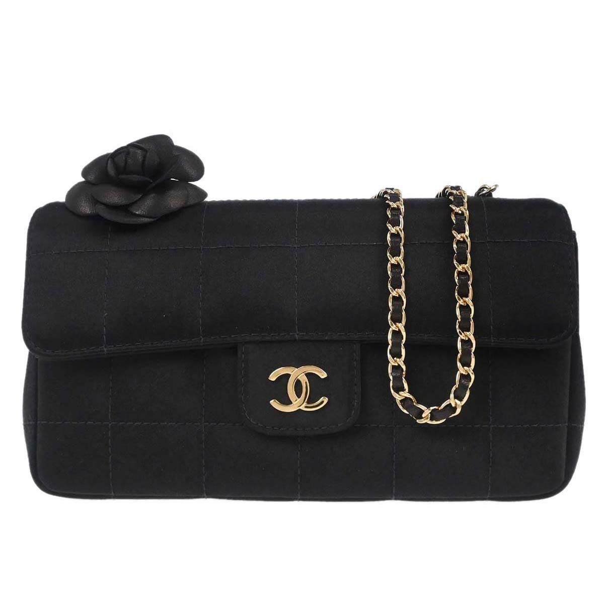 Chanel Chanel Chocolate Bar Flap Bag Quilted Satin Size ONE SIZE - 1 Thumbnail