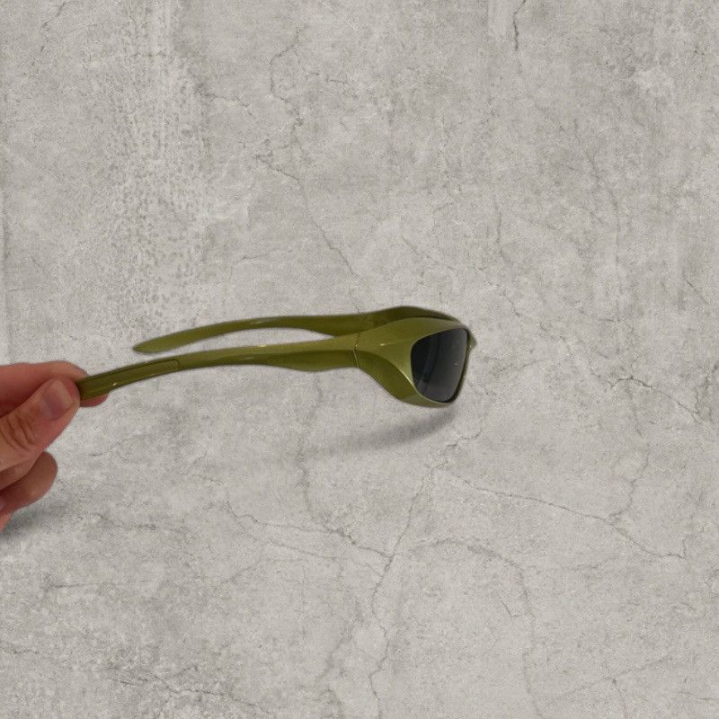Japanese Brand Insane UV400 sunglasses in khaki with black lense. One size. Size ONE SIZE - 2 Thumbnail