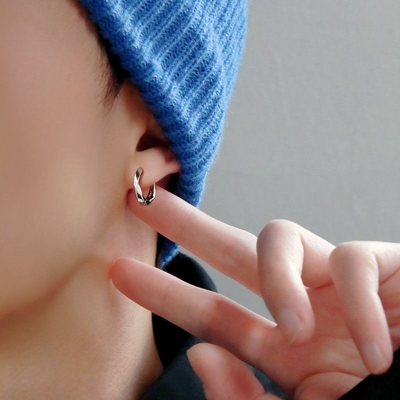 Jewelry × Sterling Silver One pairs Rare Earrings Gothic Punk Chrome Jewelry Spike Size ONE SIZE - 1 Thumbnail