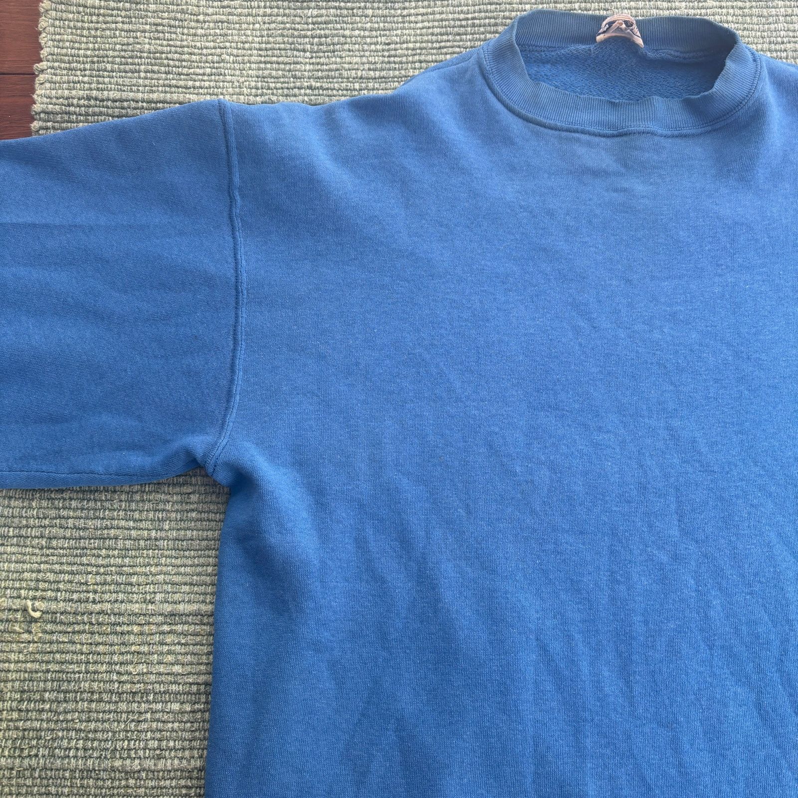 Tultex Vintage 80s-90s Tultex blank blue cotton sweatshirt size XL Size US XL / EU 56 / 4 - 5 Thumbnail