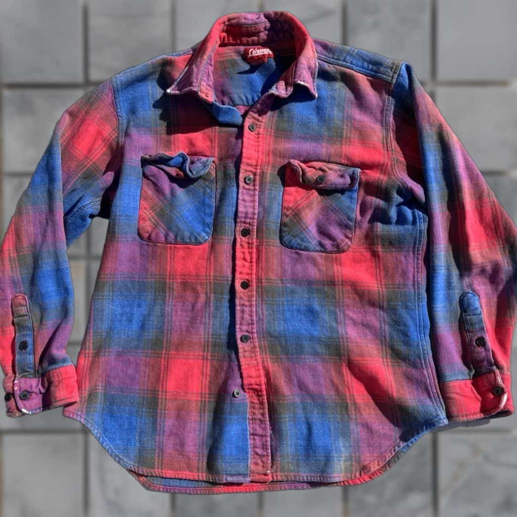 Etro Coleman Shirt Adult L Multicolor Plaid Flannel Button-Up 80s 90s PNW Retro Mens Size US L / EU 52-54 / 3 - 1 Thumbnail