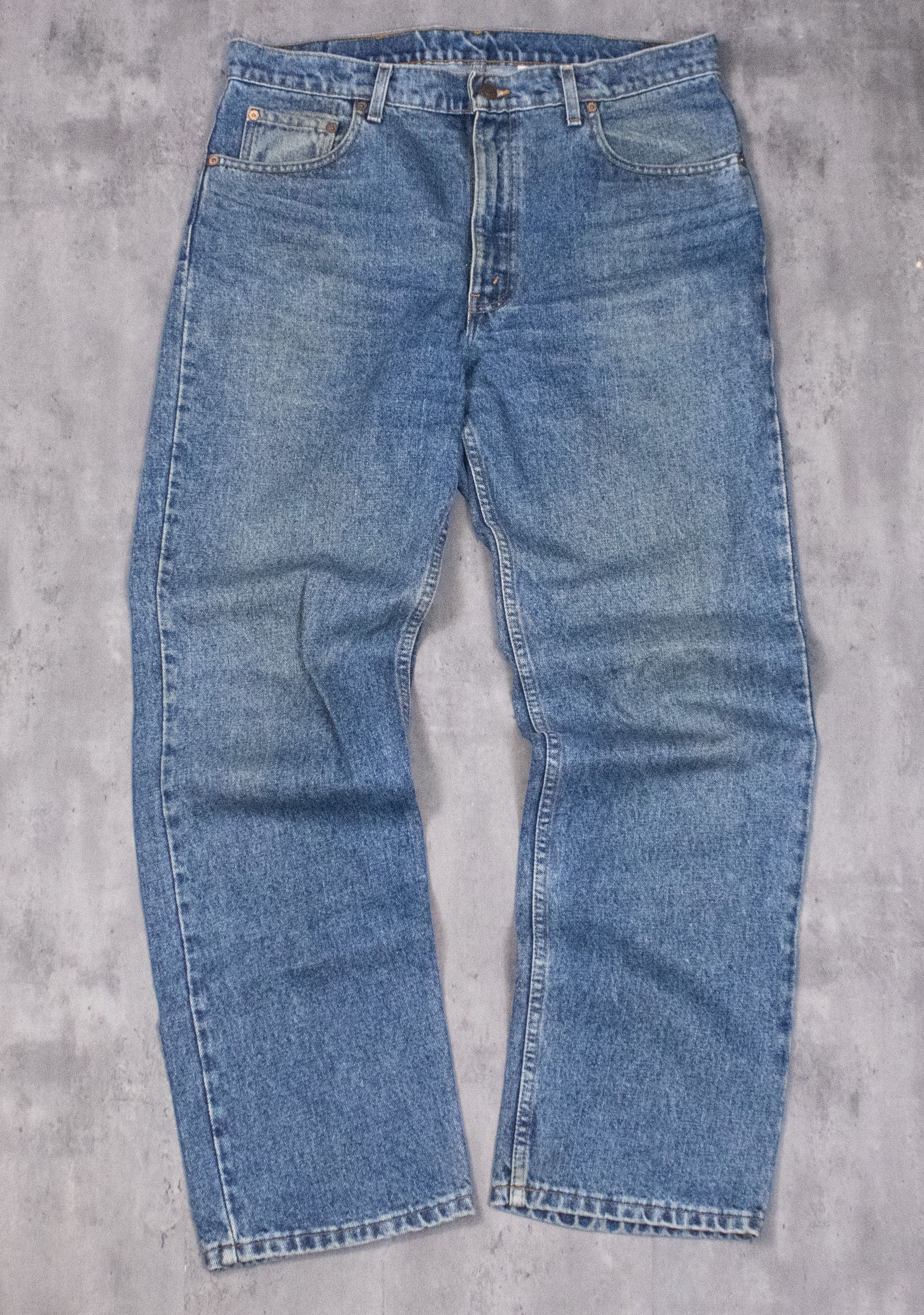Levi's Vintage Clothing Vintage 1990s Levis 512 Midwash Baggy Relax Fit Denim Pants Size US 34 / EU 50 - 3 Thumbnail