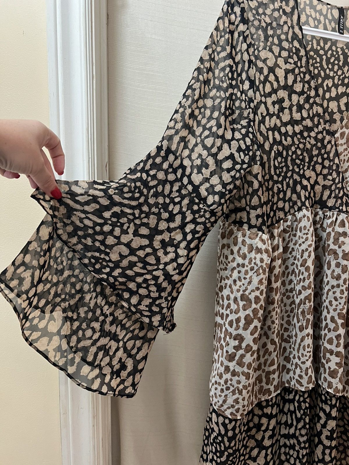 Other Joelle Animal Print Sheer Womens Dress Size Small Size S / US 4 / IT 40 - 2 Thumbnail