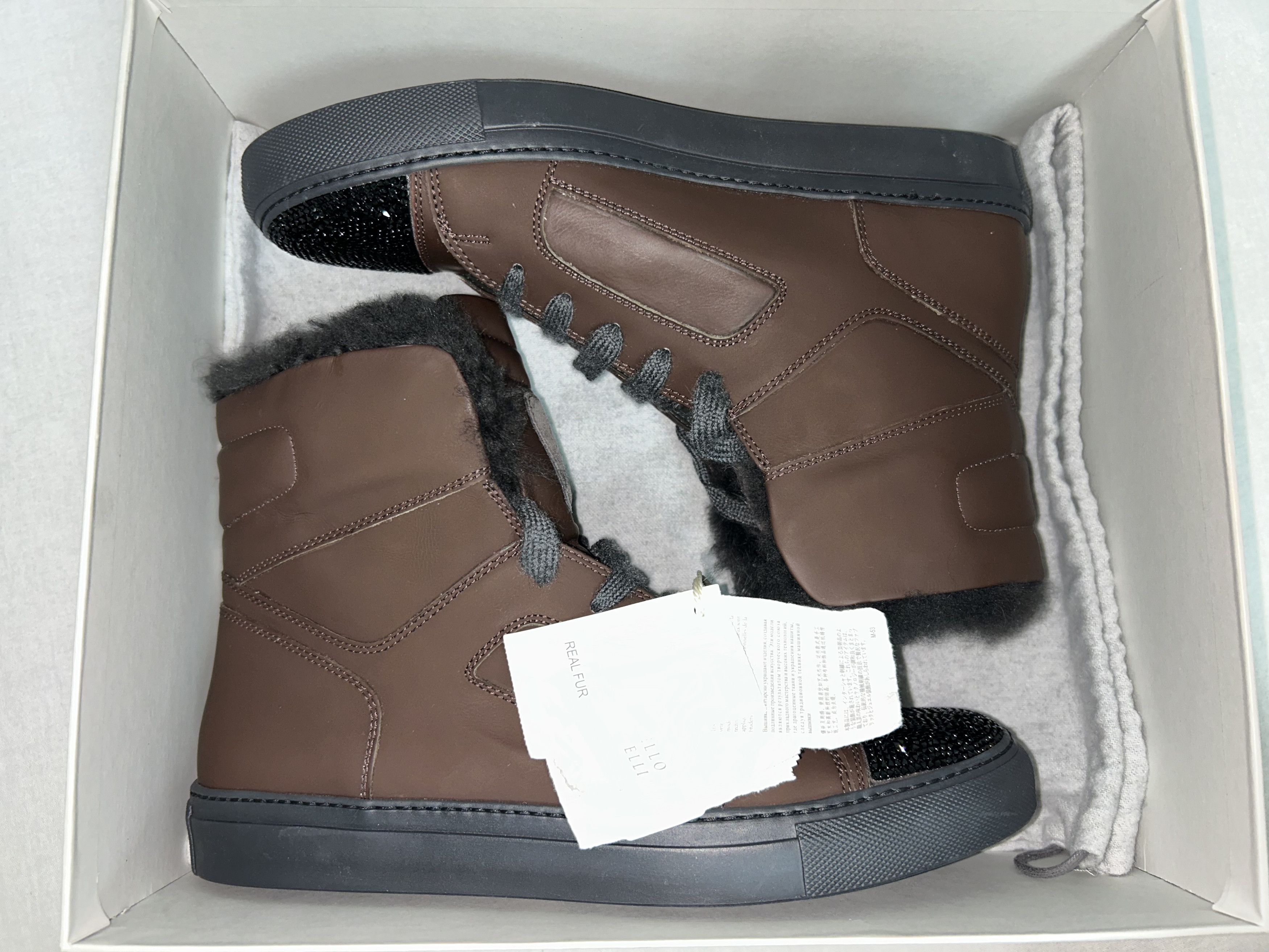 Brunello Cucinelli Brunello Cucinelli Cash Fur High-Top Size US 9 / IT 39 - 10 Thumbnail