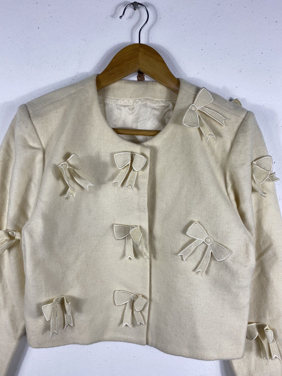 Issey Miyake Issey Miyake IS Ribbon Cardigan Button Crop Top Size S / US 4 / IT 40 - 2 Thumbnail