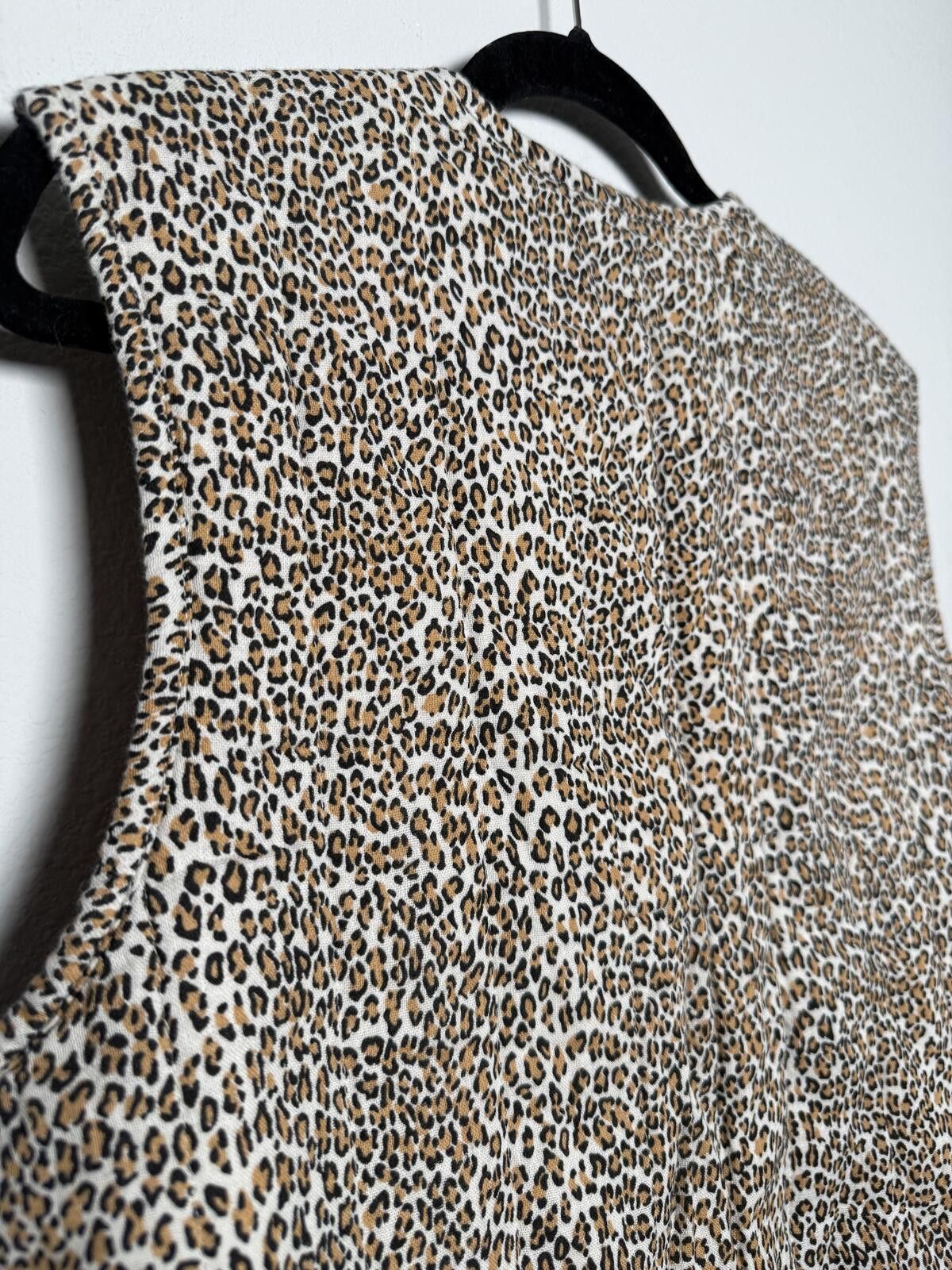 The Unbranded Brand Reversible Leopard Print and Rust Orange Box crop Vest Size M / US 6-8 / IT 42-44 - 5 Thumbnail
