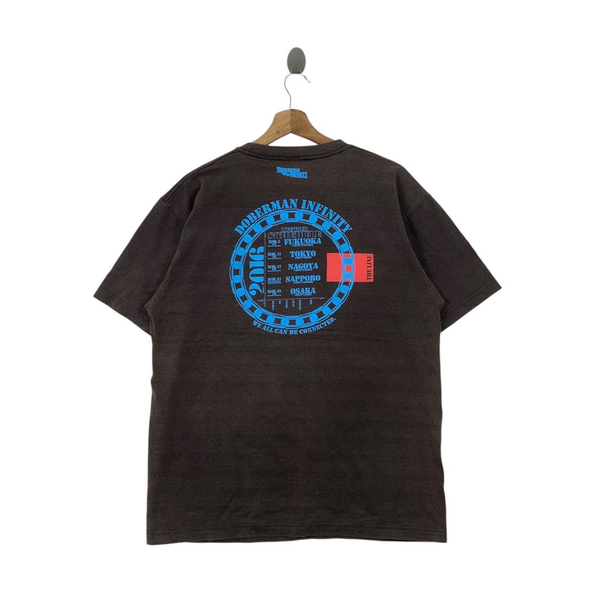Band Tees × Japanese Brand The Line Musical Band Doberman Infinity Japan Tour Tee Shirt Size US L / EU 52-54 / 3 - 4 Thumbnail