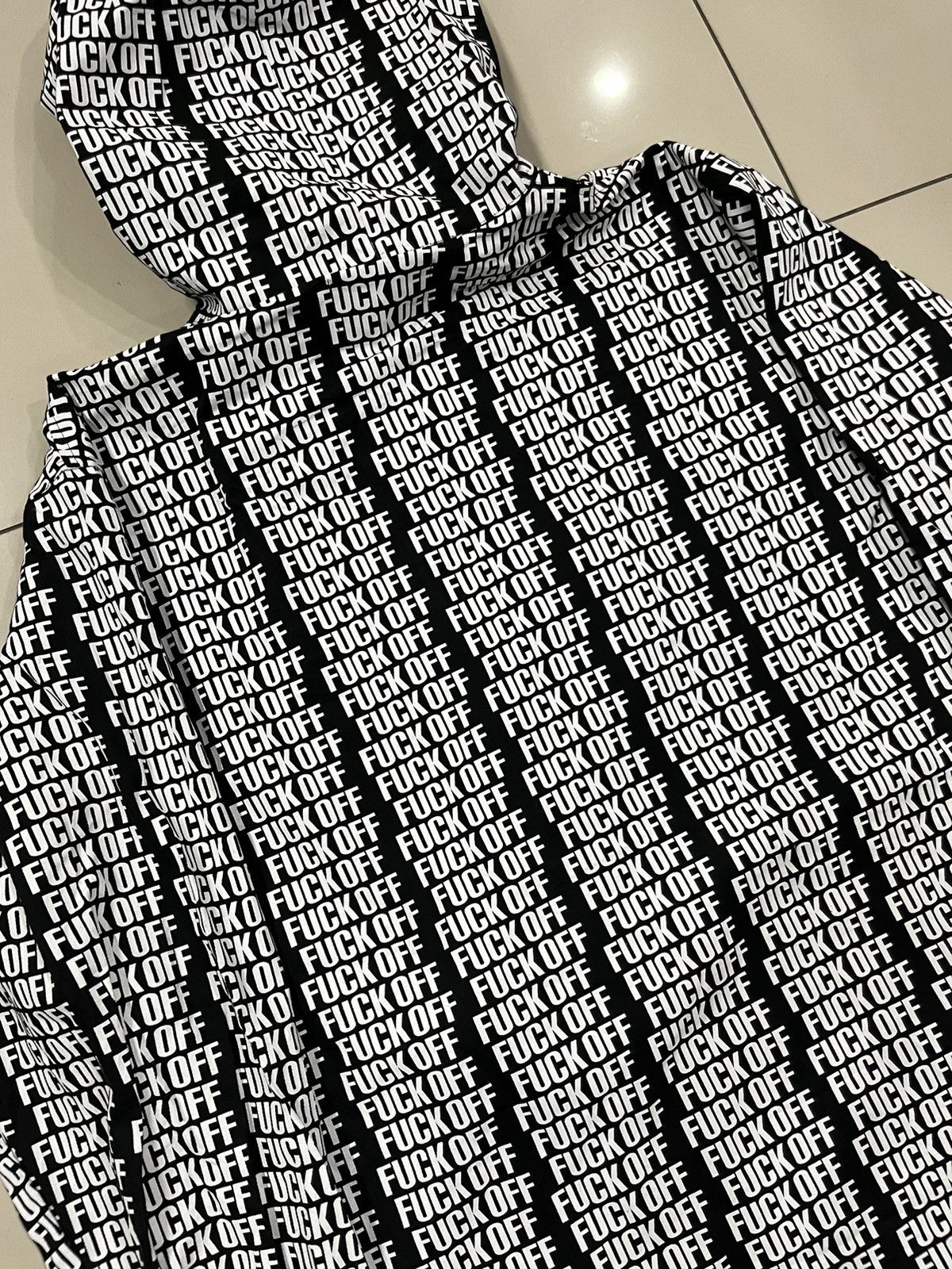 Japanese Brand Worldwide Bastard Fuck Off Script Fullprint Anorak Size US M / EU 48-50 / 2 - 8 Thumbnail