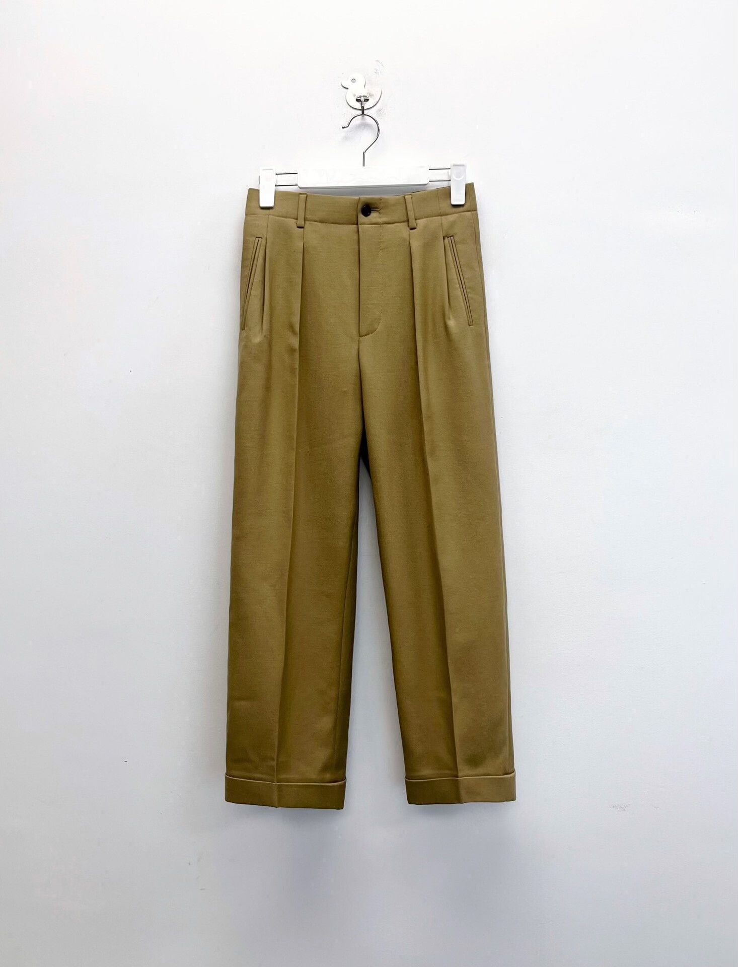 Saint Laurent Paris Saint Laurent High-Waist Straight Wool Pants Size US 34 / EU 50 - 1 Thumbnail