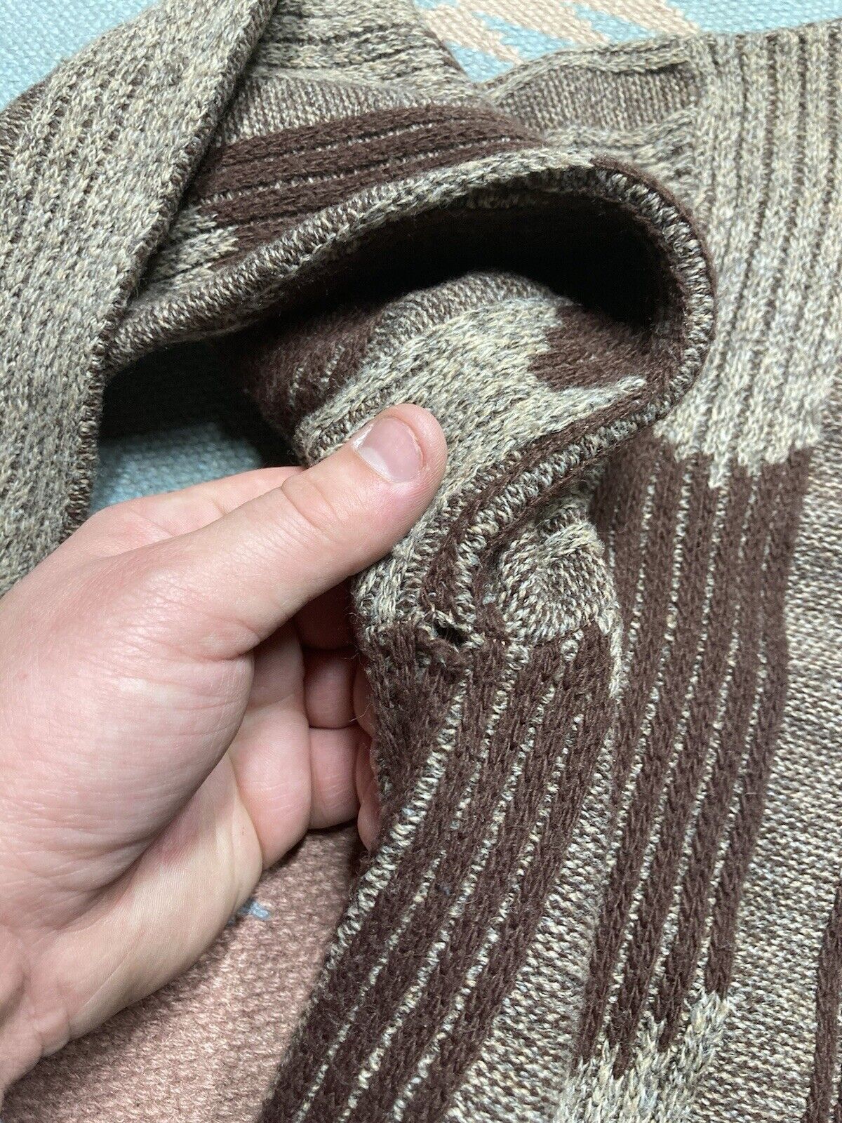 Vintage VTG knit sweater crewneck abstract geometric distressed M Size US M / EU 48-50 / 2 - 5 Thumbnail