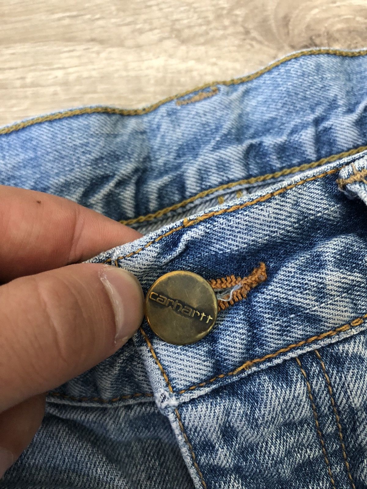 Carhartt × Carhartt Wip × Vintage Vintage Carhartt WIP Light Wash Denim Murphy Pant Jeans Size US 32 / EU 48 - 9 Thumbnail