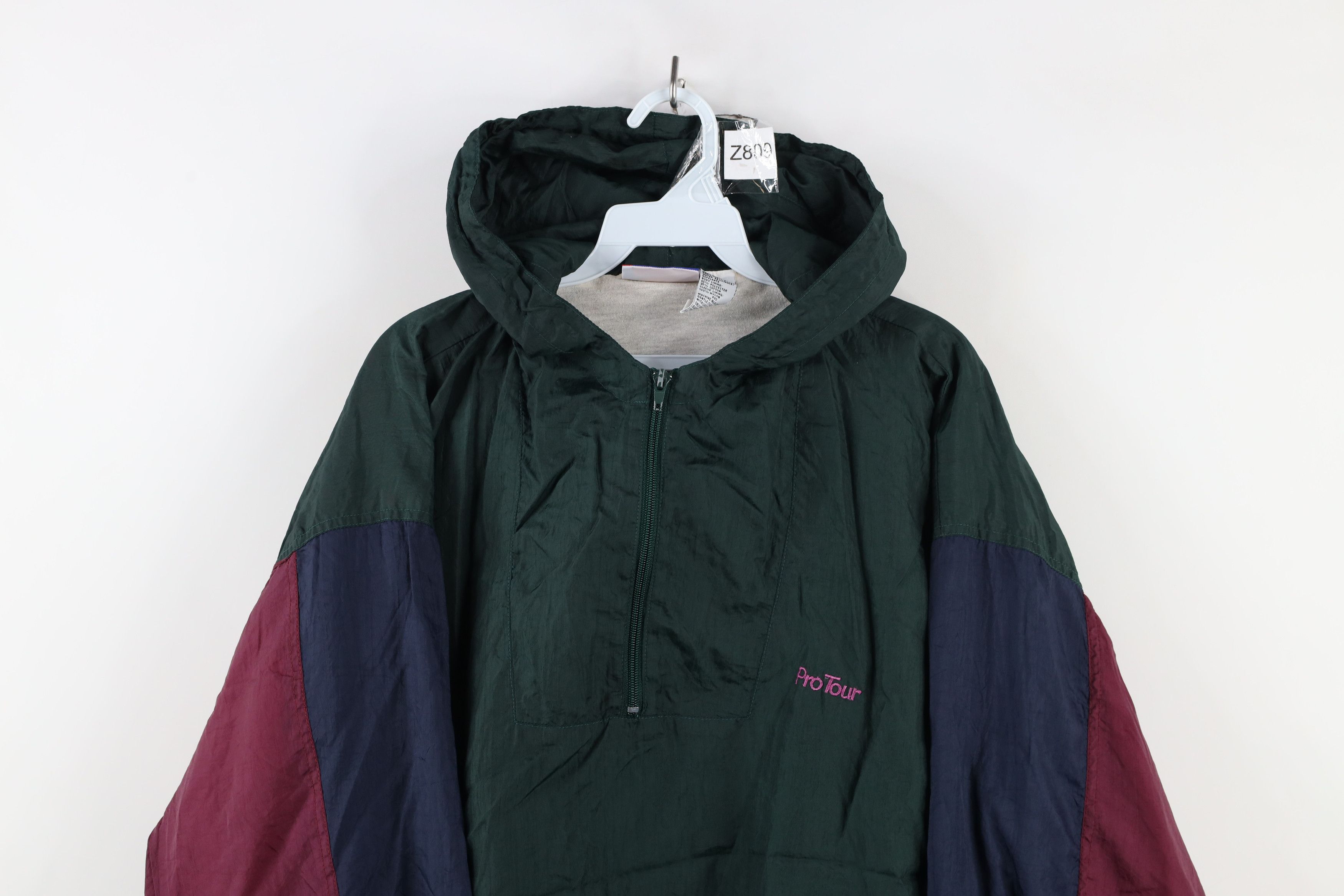 Vintage Vintage 90s Streetwear Half Zip Hooded Windbreaker Jacket Size US L / EU 52-54 / 3 - 2 Thumbnail