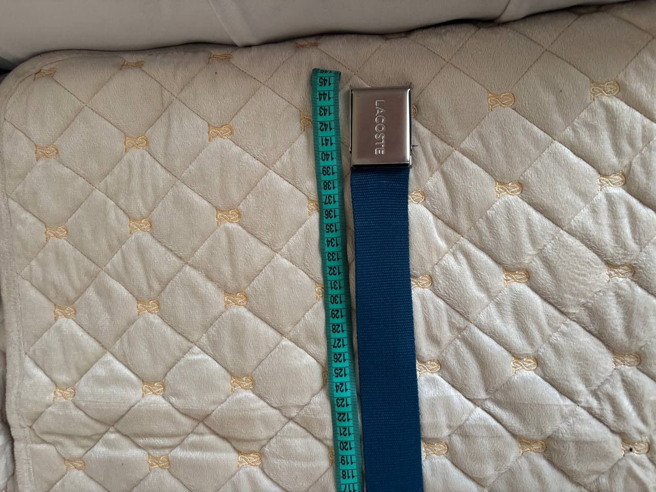 Lacoste Lacoste Navy Blue Webbing Canvas Belt - Adjustable Size ONE SIZE - 7 Thumbnail