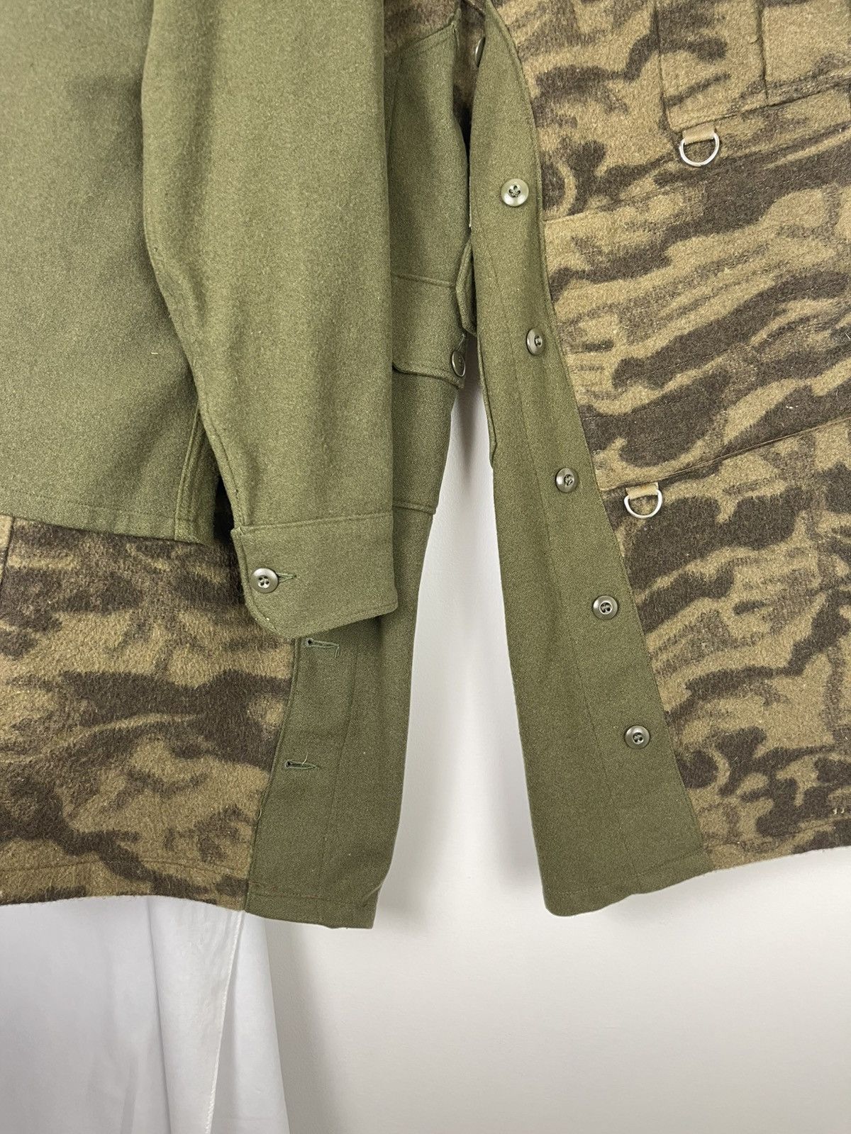 Chorley Deconstructed military baggy wool camo cargo pants d ring Size US 34 / EU 50 - 4 Thumbnail