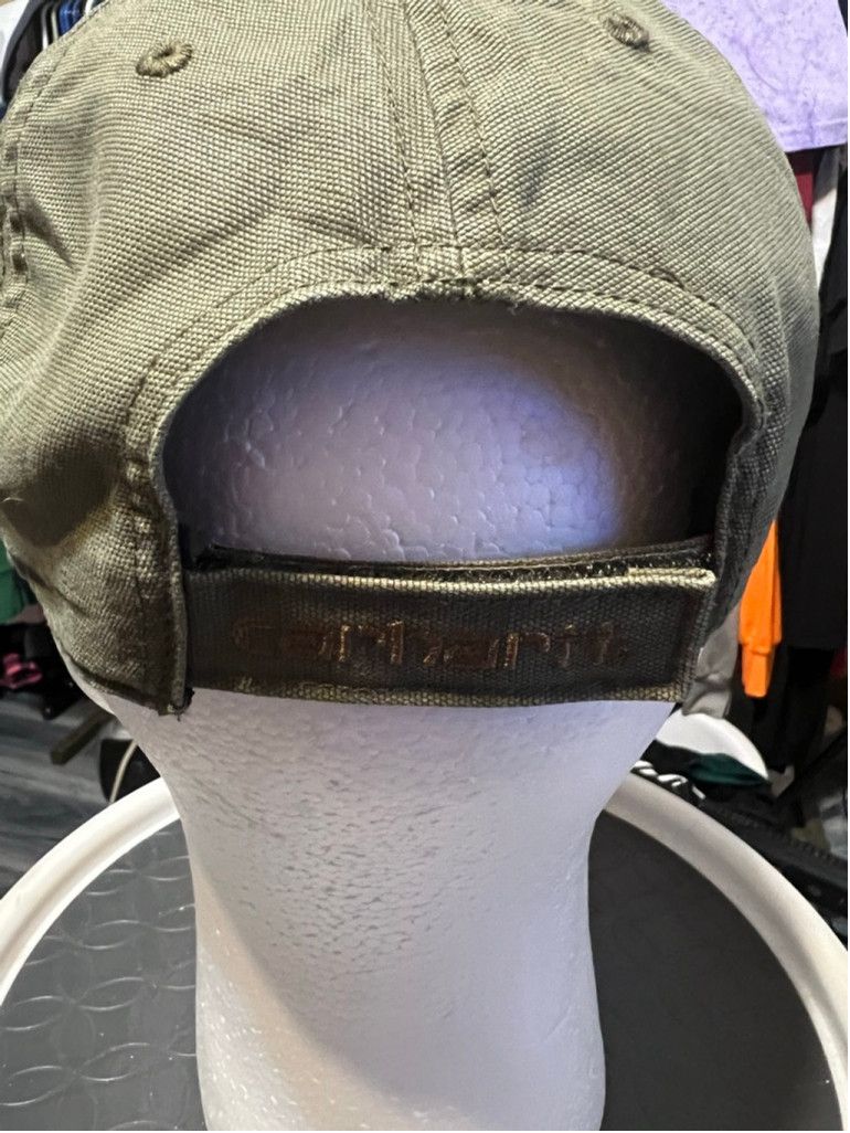 Carhartt Men's Carhartt One Size Olive Green Brown Logo Baseball Hat Size ONE SIZE - 3 Thumbnail