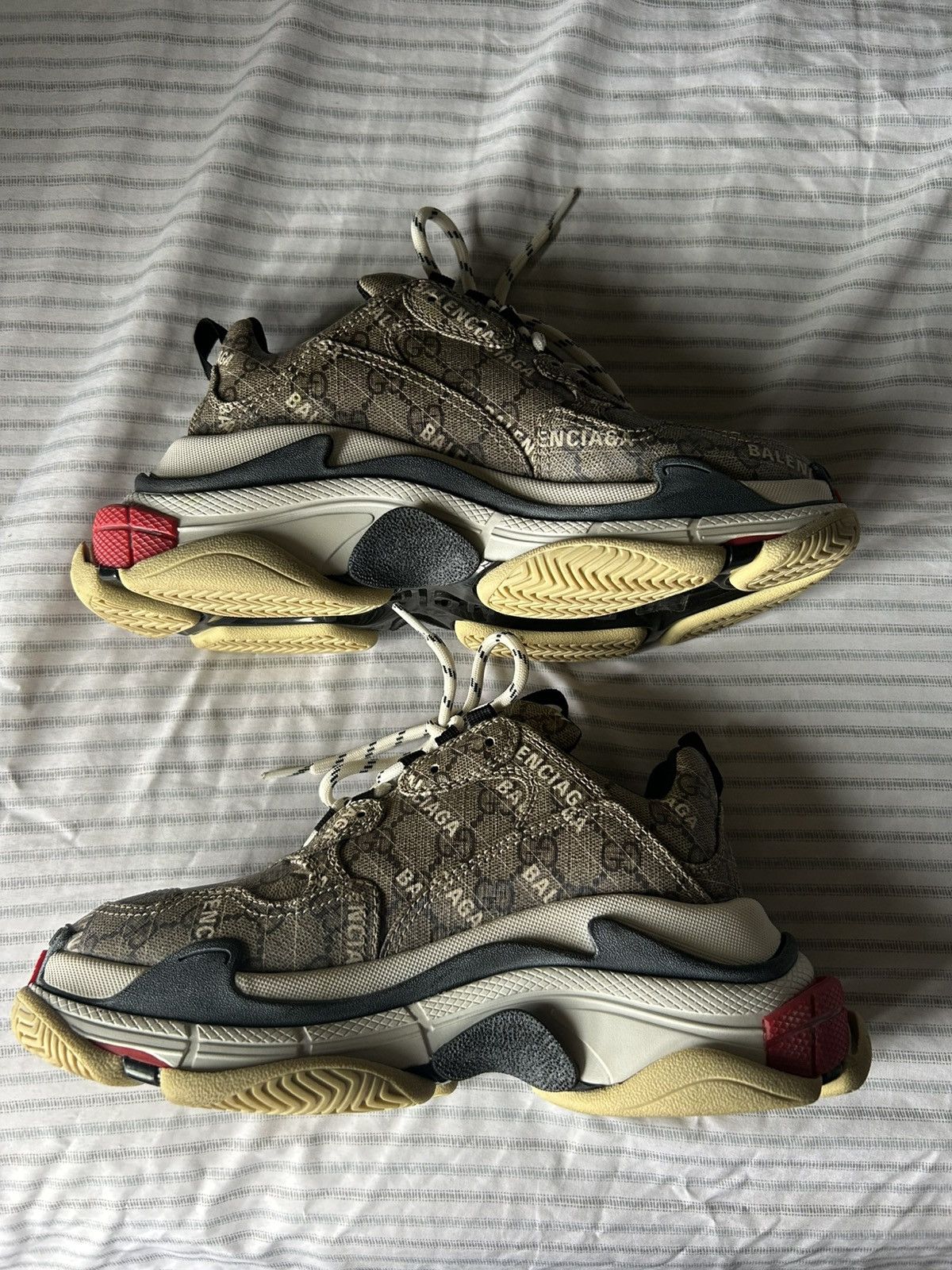 Balenciaga × Gucci Gucci x Balenciaga The Hacker Project Triple S Size US 8 / IT 38 - 2 Thumbnail