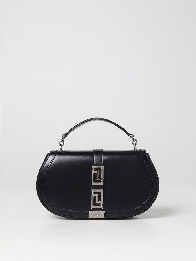 Versace o1mle0824 Size: OS / Goddess Leather Crossbody Bag in Black Size ONE SIZE - 1 Thumbnail