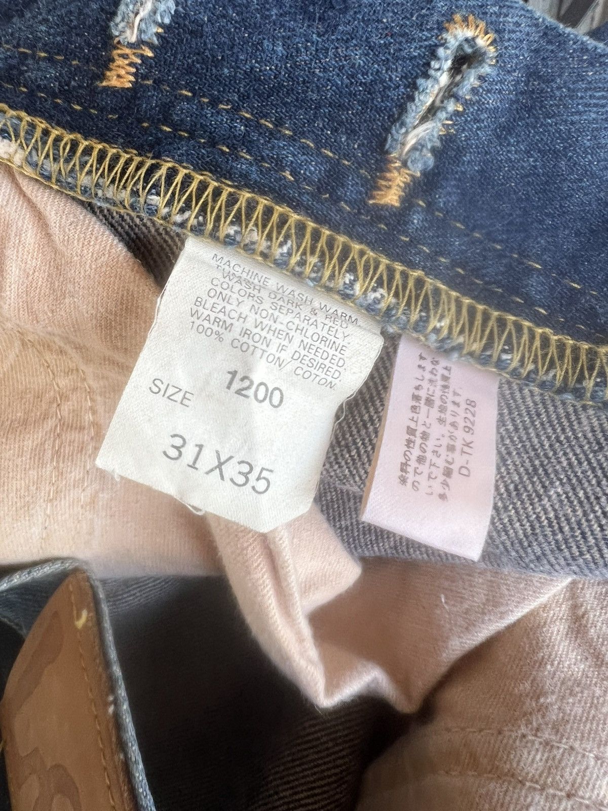 Lee Vintage 90s Lee Riders Sanforized Denim Selvedge Jeans Size US 31 - 24 Thumbnail
