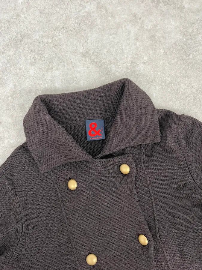 Dolce & Gabbana 1990s Dolce & Gabbana Wool Brown Buttoned Cardigan Jacket Size US XS / EU 42 / 0 - 5 Thumbnail