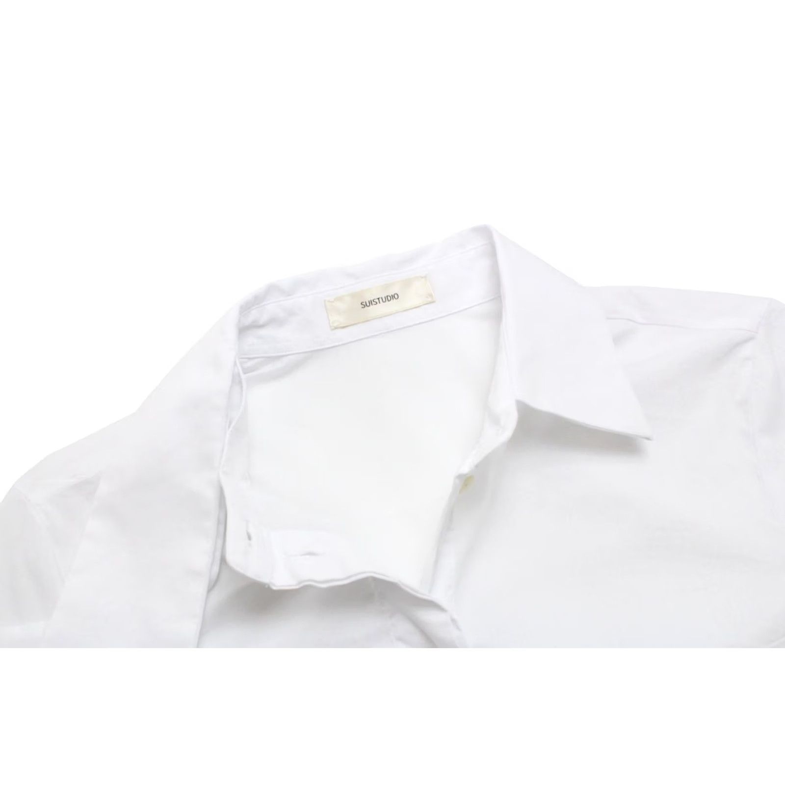 Vintage SUISTUDIO Azalea Shirt Women's Button Up Collared White UK 8 Size M / US 6-8 / IT 42-44 - 4 Thumbnail