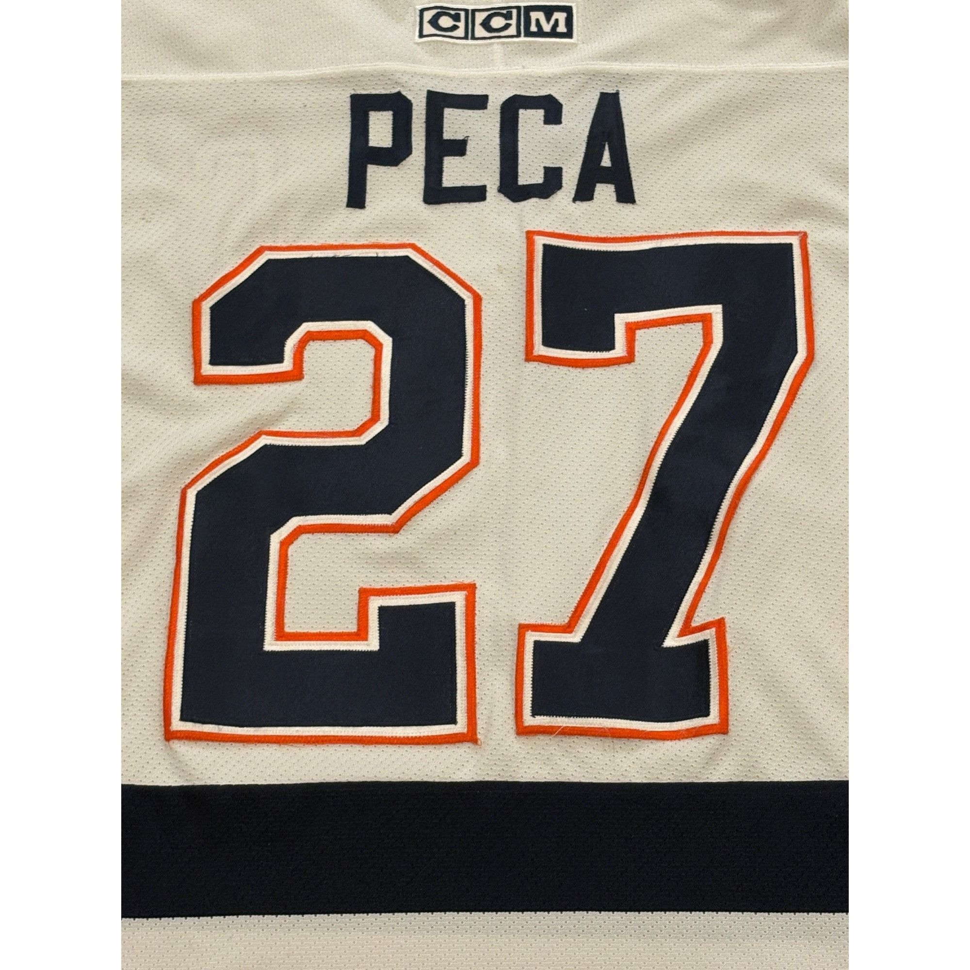Ccm Vtg CCM New York Islanders Michael Peca #27 Signed Stitched Size US M / EU 48-50 / 2 - 6 Thumbnail