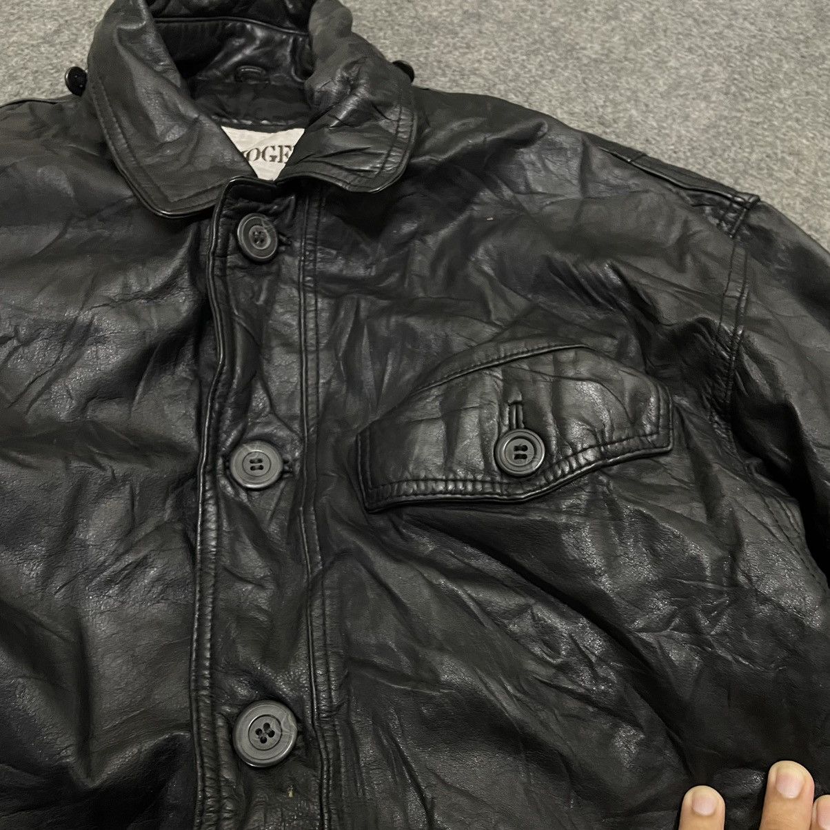 Genuine Leather × Japanese Brand Lmogees Cowhide Leather Jacket Quilted Lined Size US M / EU 48-50 / 2 - 3 Thumbnail