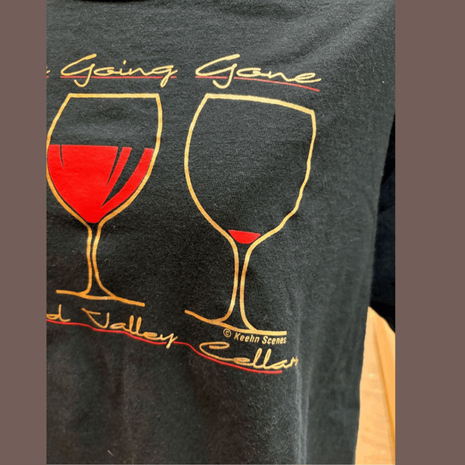 Anvil VTG Wine Tee | Anvil Single Stitch Black | 90s Graphic Size L / US 10 / IT 46 - 4 Thumbnail
