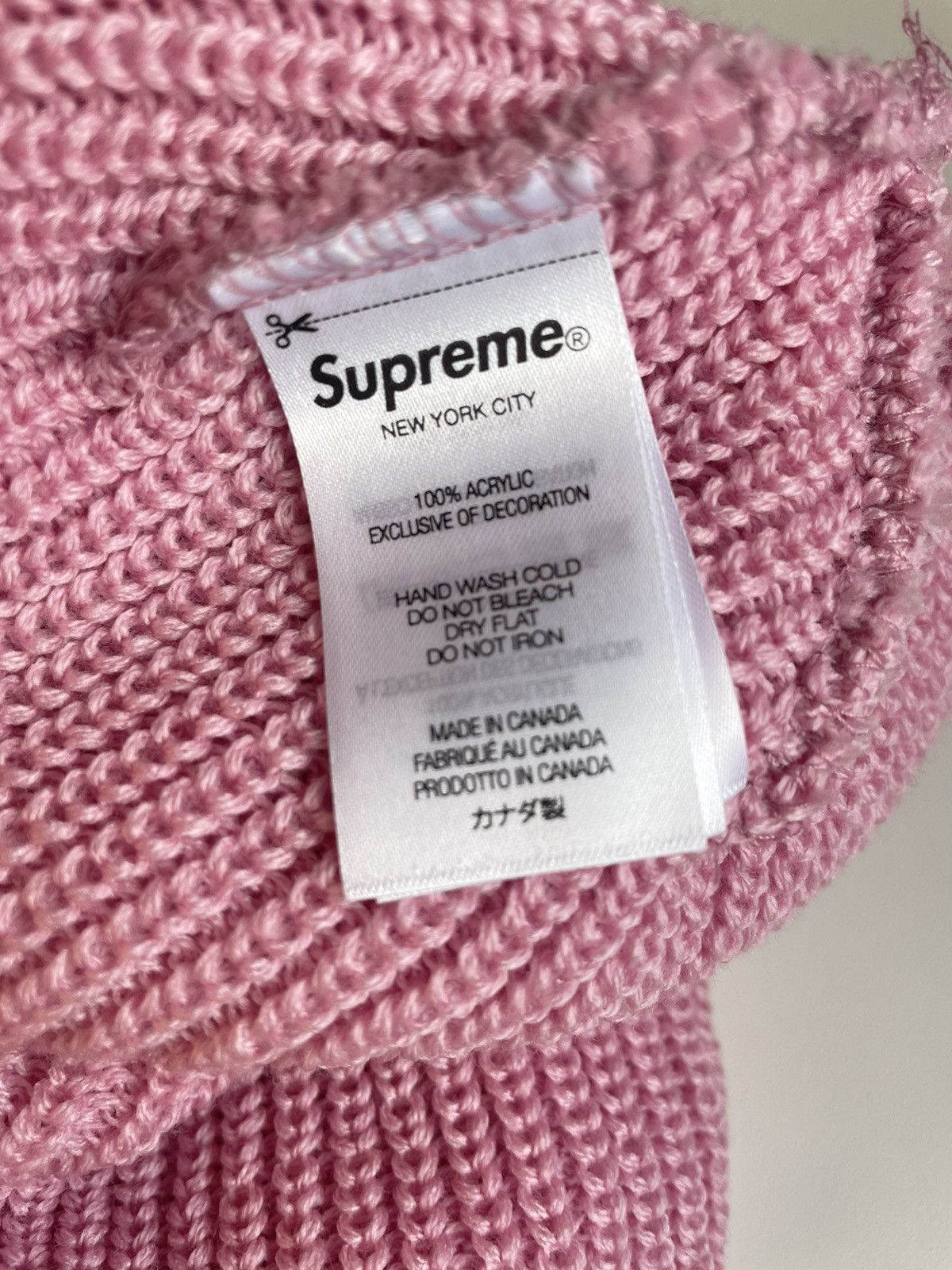 Supreme Supreme BLANK Loose Gauge Beanie PINK Size ONE SIZE - 3 Thumbnail