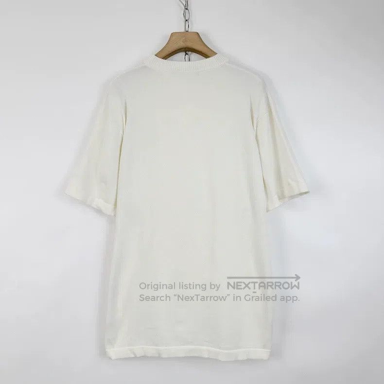 Louis Vuitton Louis Vuitton Off-white chest pin embroidered logo knit sh Size US XL / EU 56 / 4 - 2 Thumbnail